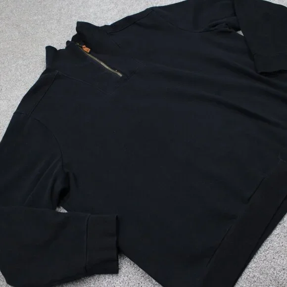 Frye and Co Sweatshirt Adult 2XL XXL Black 1/4 Zip L/S Pullover Sweatshirt q zip - Picture 7 of 15